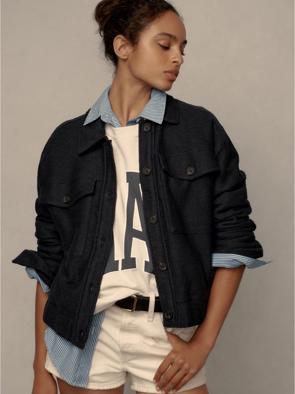 Sanctuary x Anthropologie Layla Knit Bomber Jacket